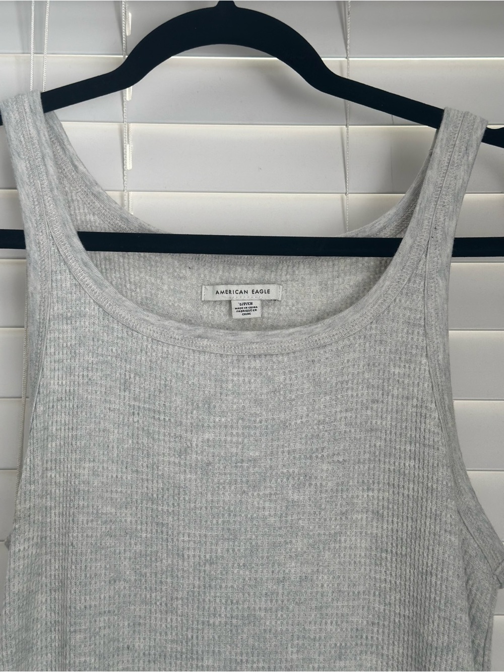 American Eagle Outfitters Light Gray Ribbed Tank Dress - Picture 2 of 3